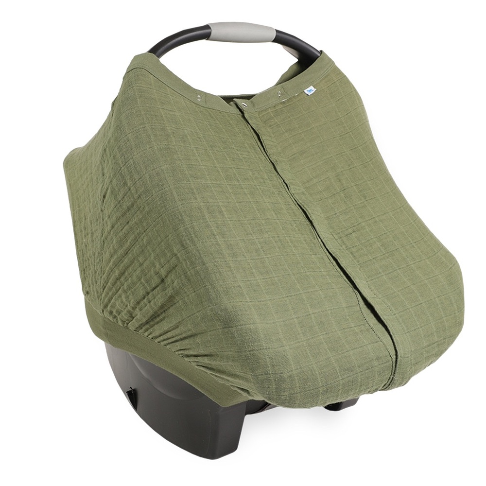 Little Unicorn Cotton Muslin Car Seat Canopy - Fern